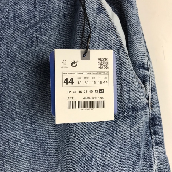 Zara x Disney Toy‎ Story Paperbag High Waisted Jeans Size 12 - Picture 12 of 15